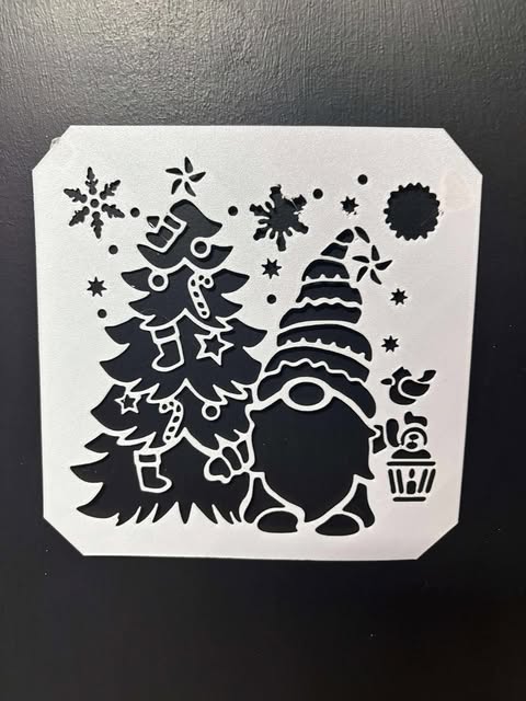 Christmas Gonk Tree & Stencil
