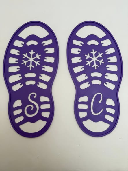 Santa boots stencils