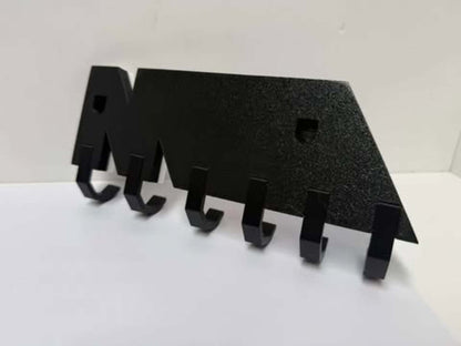Motorsport-Inspired Wall Key Holder – 3D Printed Multi-Hook Rack