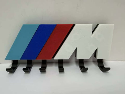 Motorsport-Inspired Wall Key Holder – 3D Printed Multi-Hook Rack