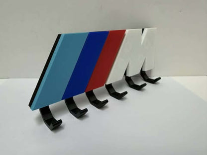Motorsport-Inspired Wall Key Holder – 3D Printed Multi-Hook Rack