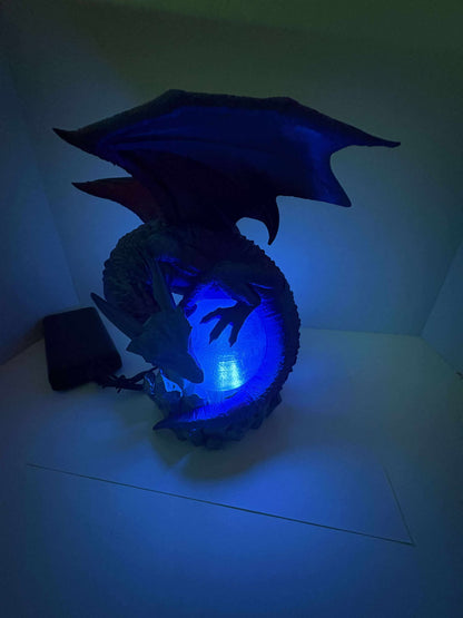 Dragon LED Lamp – Fantasy 3D Printed Light with Remote Control
