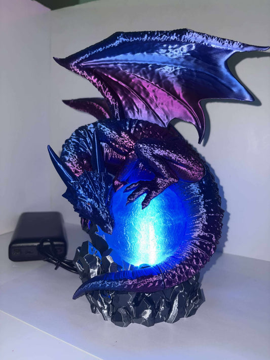 Dragon LED Lamp – Fantasy 3D Printed Light with Remote Control
