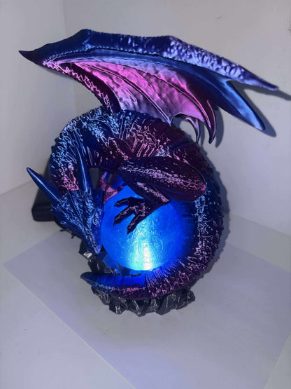Dragon LED Lamp – Fantasy 3D Printed Light with Remote Control