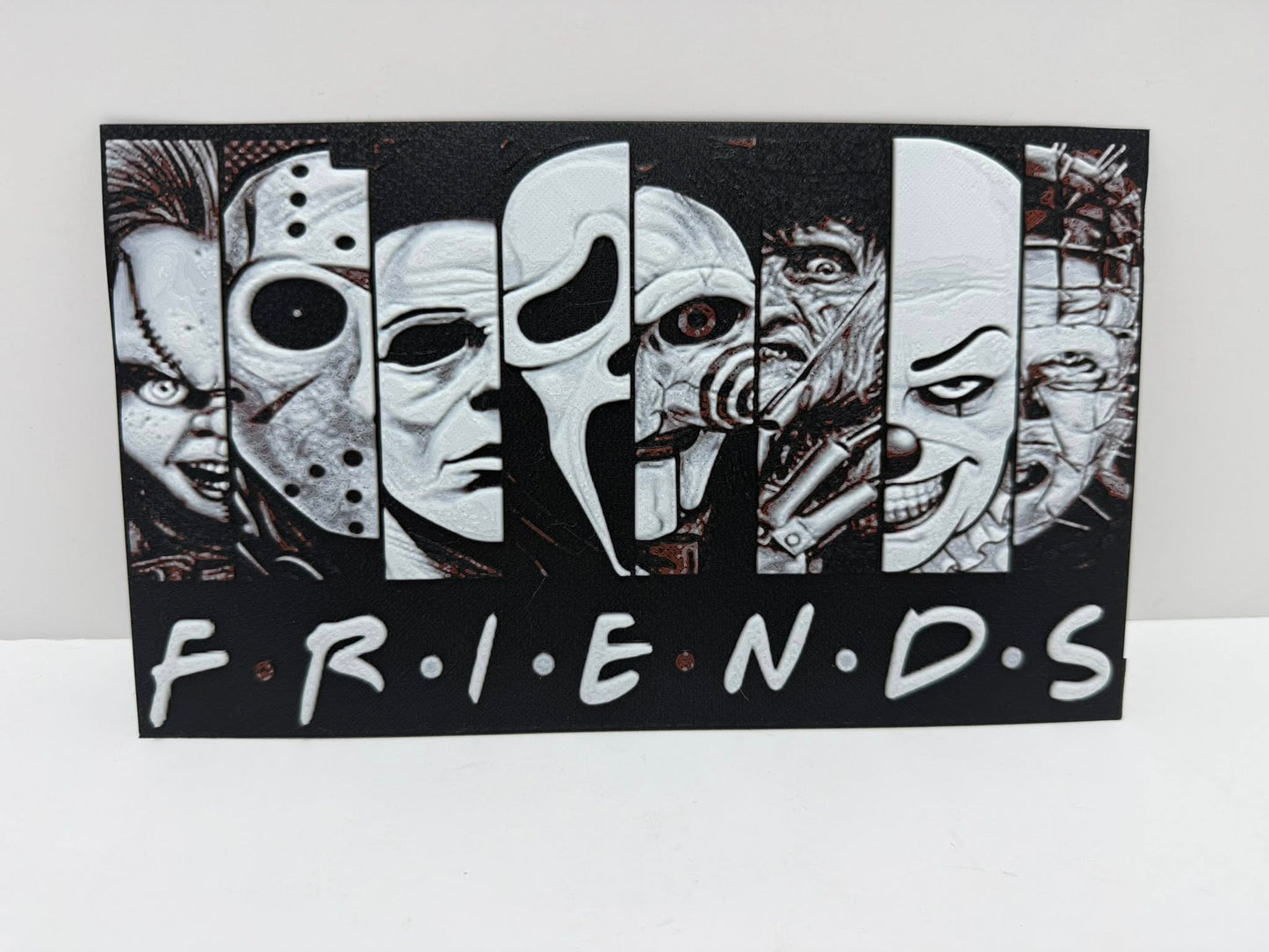Friends Horror Sign – A Dark Twist on a Classic