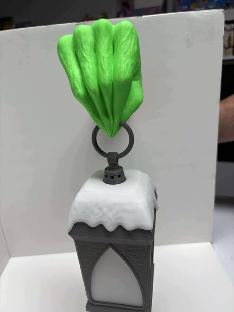 Green Monster Hand Lamp