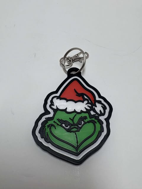 green grumpy character keyring
