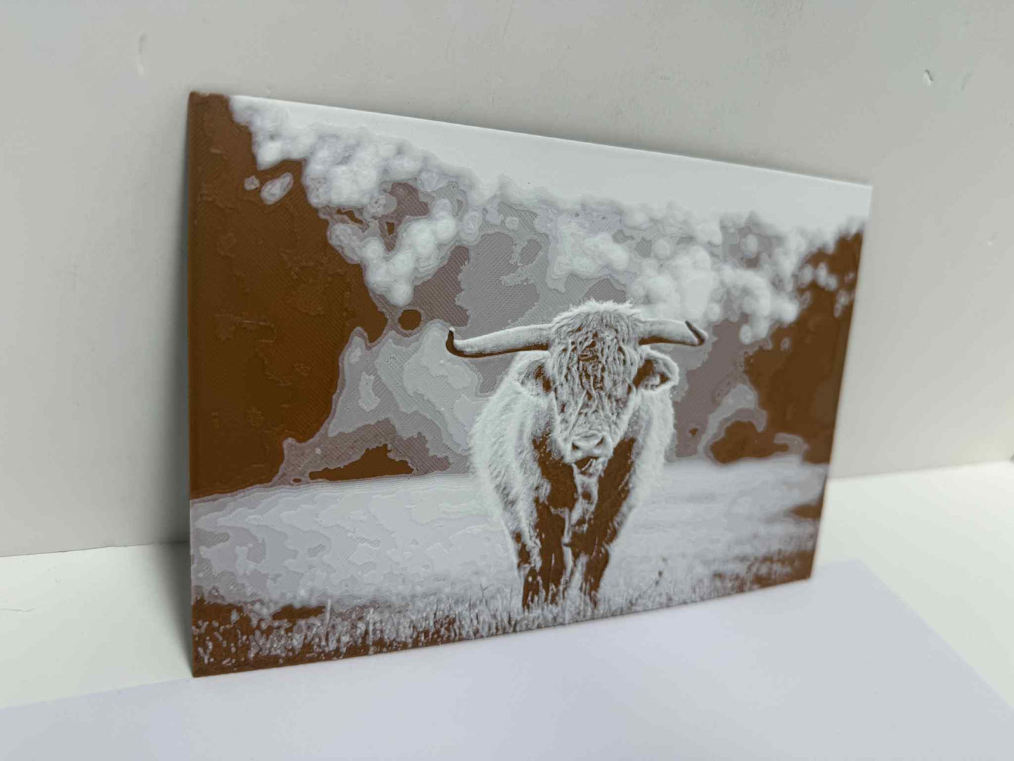 🐮 Highland Cow Hueforge Wall Art
