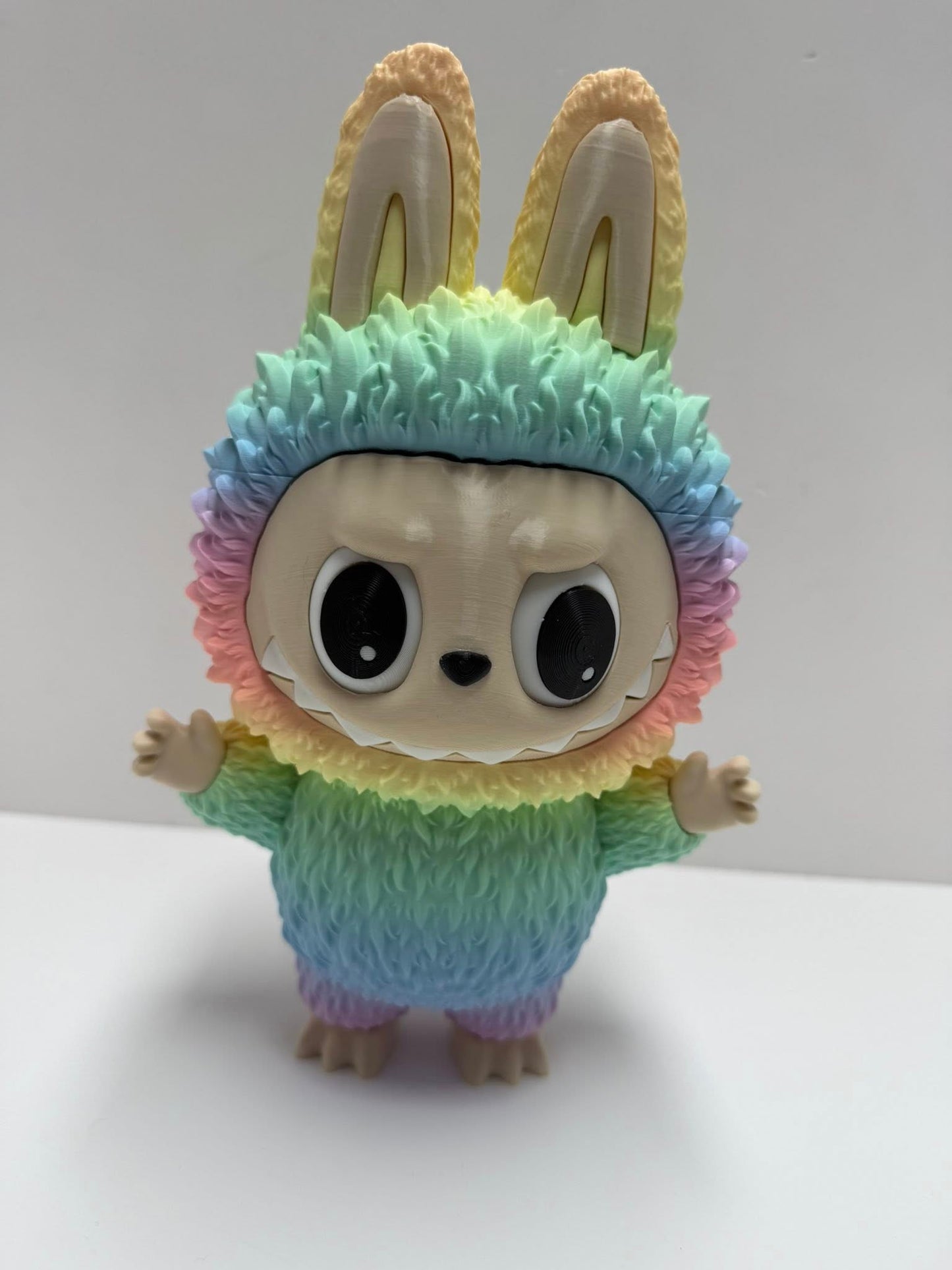 3D Printed Labubu Vinyl Art Toy – Cute Collectible Designer Figure - Moving eyes