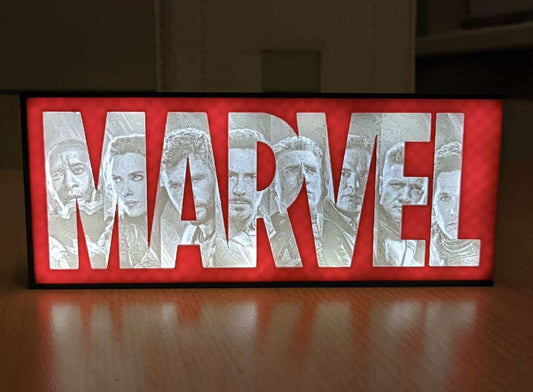 iconic Marvel light box