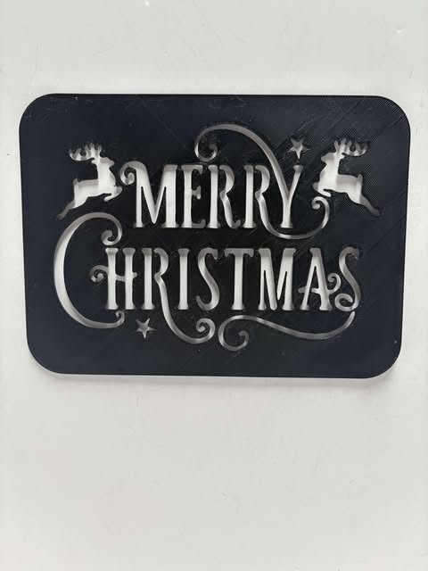 “Merry Christmas” stencil