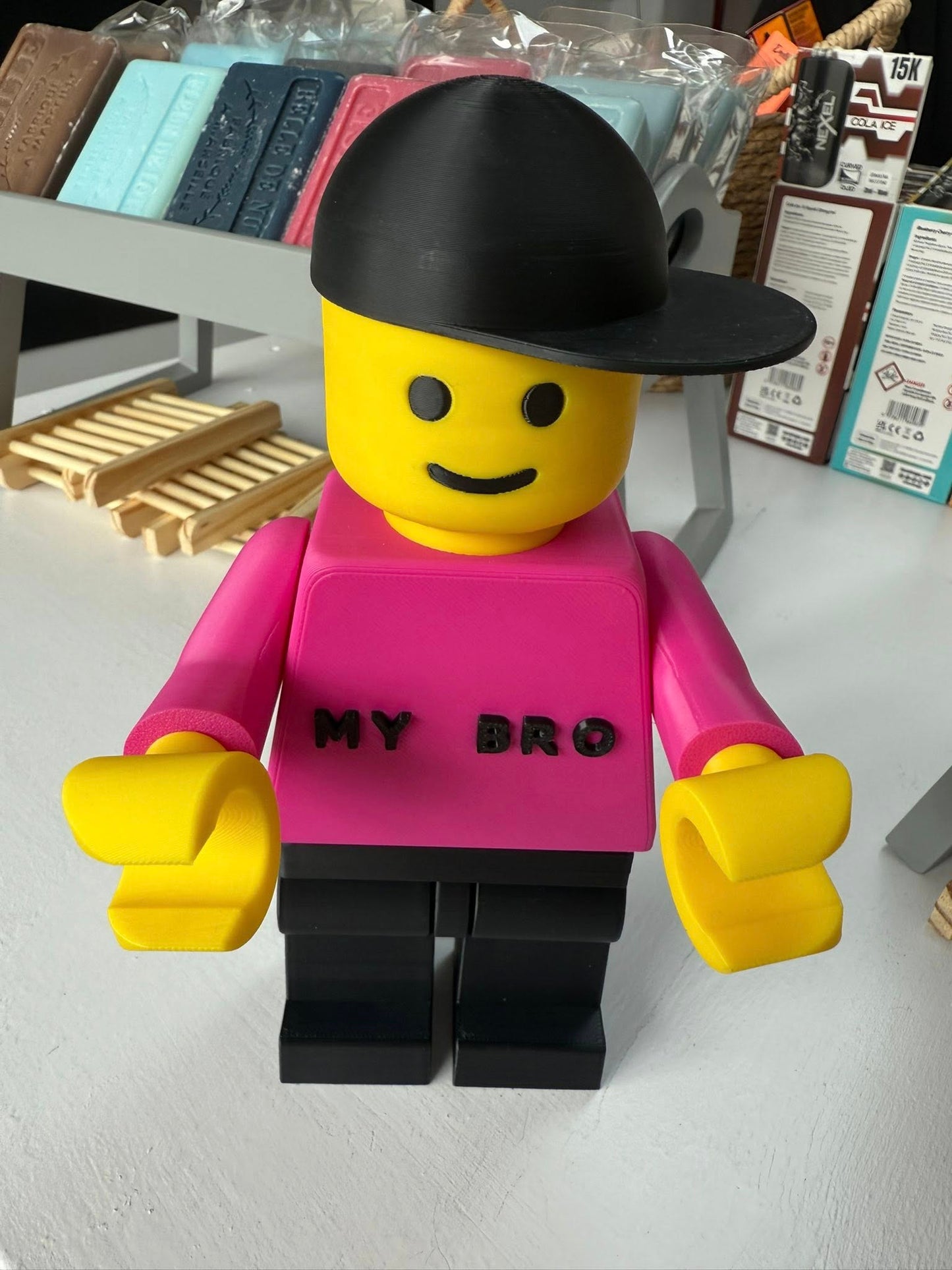 Large brick figurines