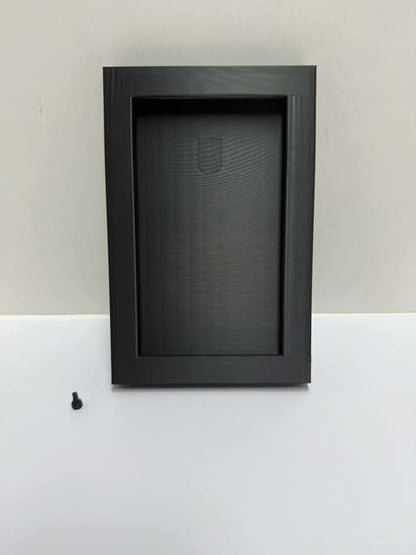 Trading card slab display frame - wall mountable