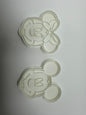 iconic 3d printed micky/mini mouse inspired cookie cutter and stamp sets