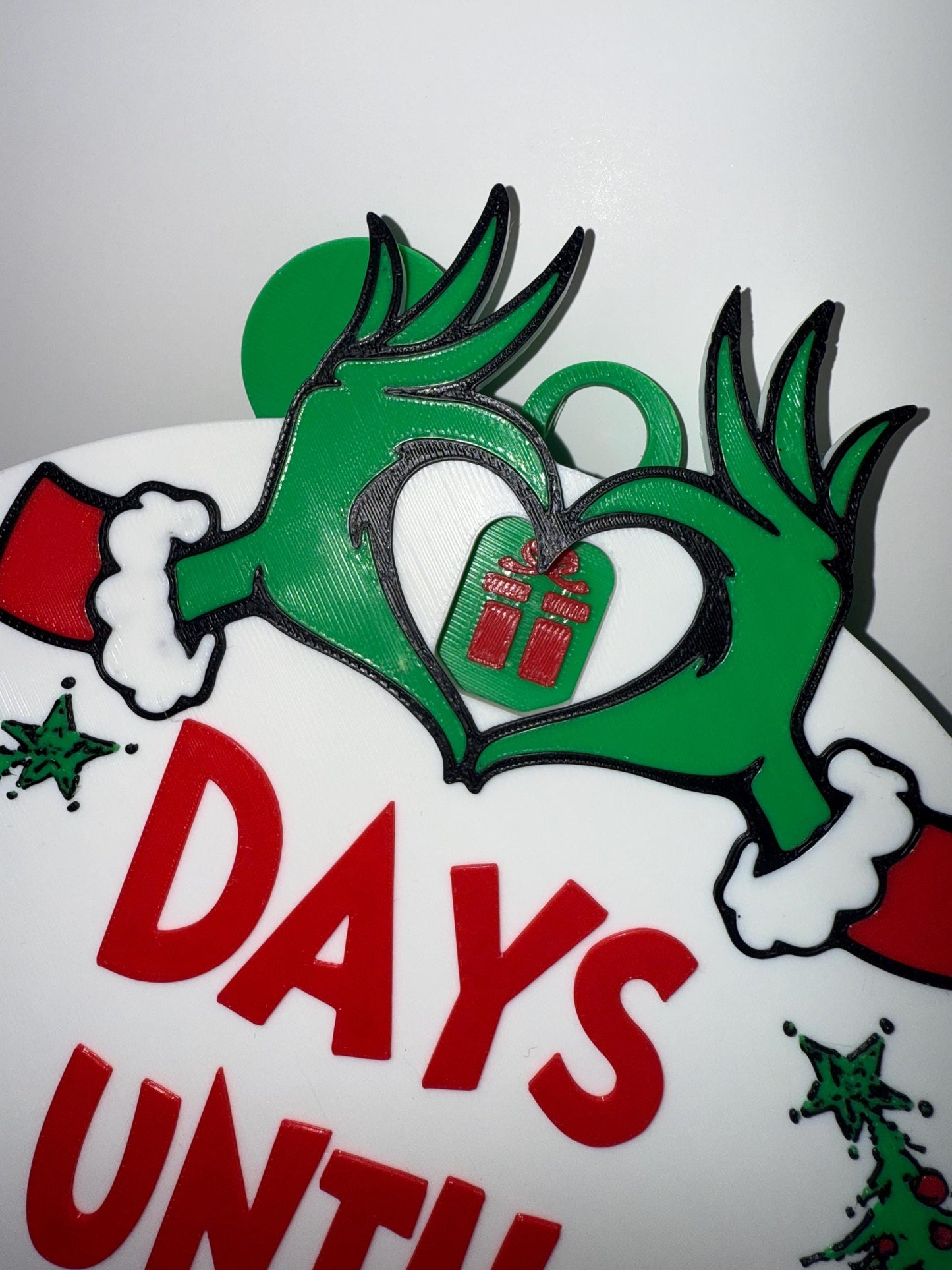 3D Printed Christmas Day grinchmas countdown wheel