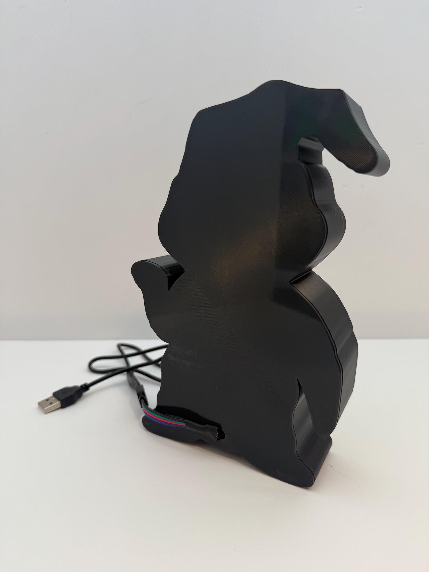 3D Printed Oogie Boogie LED Light Box - Comes with LED strip installed and remote control