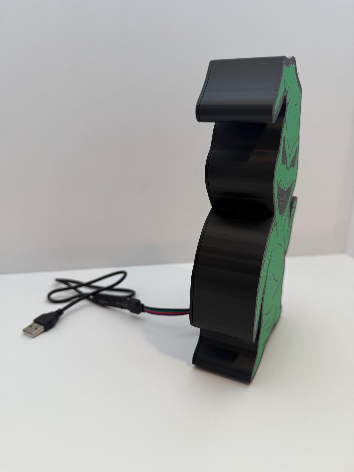 3D Printed Oogie Boogie LED Light Box - Comes with LED strip installed and remote control