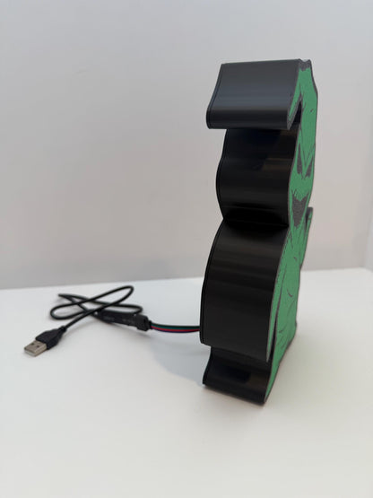 3D Printed Oogie Boogie LED Light Box - Comes with LED strip installed and remote control
