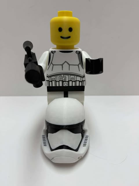 Storm Trooper Brick Man with Blaster