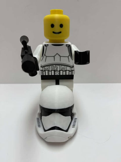 Storm Trooper Brick Man with Blaster
